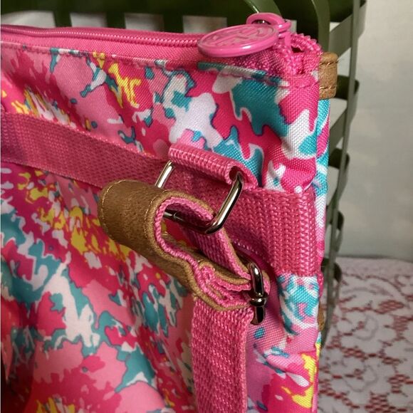 Simply Southern Crossbody Bag Purse Hot Pink White Blue Tie Dye Look - Picture 6 of 7